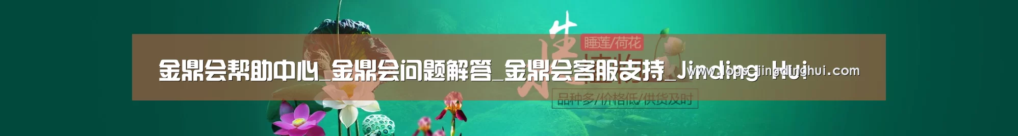 鲜花水草花卉网站模板